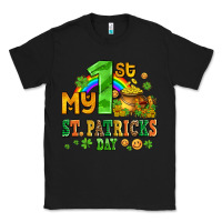 Black my first st patricks day with coins and shamrocks Classic Tee - AdoDesignShop