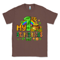 Chestnut my first st patricks day with coins and shamrocks Classic Tee - AdoDesignShop