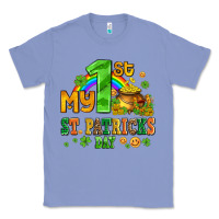 Colony Blue my first st patricks day with coins and shamrocks Classic Tee - AdoDesignShop