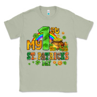 Matcha my first st patricks day with coins and shamrocks Classic Tee - AdoDesignShop
