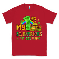 Red my first st patricks day with coins and shamrocks Classic Tee - AdoDesignShop