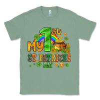 Sage my first st patricks day with coins and shamrocks Classic Tee - AdoDesignShop