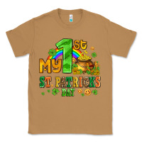Toasted Coconut my first st patricks day with coins and shamrocks Classic Tee - AdoDesignShop