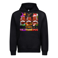 Black happy hallothanksmas football Urban Hoodie - texasbilliewilder