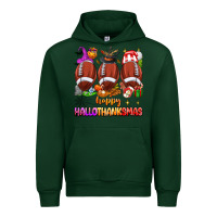 Forest Green happy hallothanksmas football Urban Hoodie - texasbilliewilder