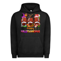 Pigment Black happy hallothanksmas football Urban Hoodie - texasbilliewilder