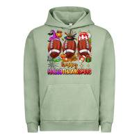 Pigment Oil Green happy hallothanksmas football Urban Hoodie - texasbilliewilder