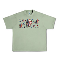 Oil Green patriotic native American headdress 16oz libbey cup Urban Heavy Tee - HRA Design Shop