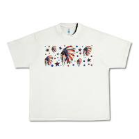Pistachio patriotic native American headdress 16oz libbey cup Urban Heavy Tee - HRA Design Shop
