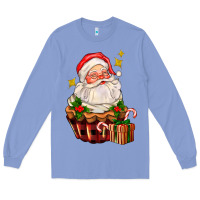 Colony Blue santa claus cupcake Long Sleeve Tee - AdoDesignShop