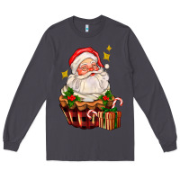 Smoke santa claus cupcake Long Sleeve Tee - AdoDesignShop