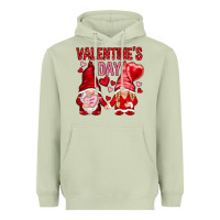 Matcha valentines day with gnomies Heavyweight Hoodie - NancyCooperArtShop