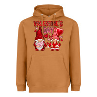 Meerkat valentines day with gnomies Heavyweight Hoodie - NancyCooperArtShop