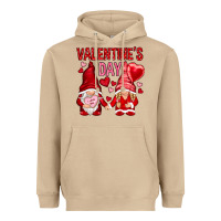 Mushroom valentines day with gnomies Heavyweight Hoodie - NancyCooperArtShop