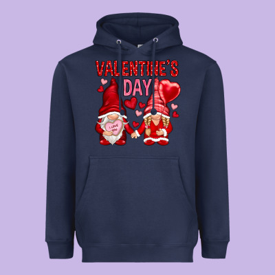 Valentines Day With Gnomies Heavyweight Hoodie Designed By Nancycooperartshop