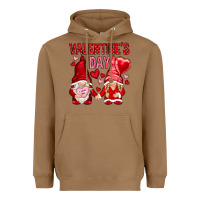 Toasted Coconut valentines day with gnomies Heavyweight Hoodie - NancyCooperArtShop