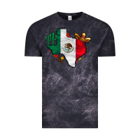Cloud Black mexica texas Vintage Tee - CowhideDigitalArt