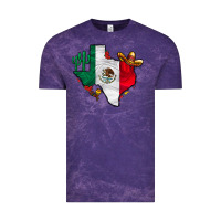 Cloud Purple mexica texas Vintage Tee - CowhideDigitalArt