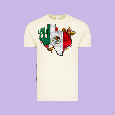 Mexica Texas Vintage Tee Designed By Cowhidedigitalart