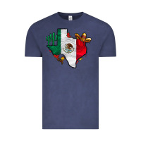Vintage Denim mexica texas Vintage Tee - CowhideDigitalArt
