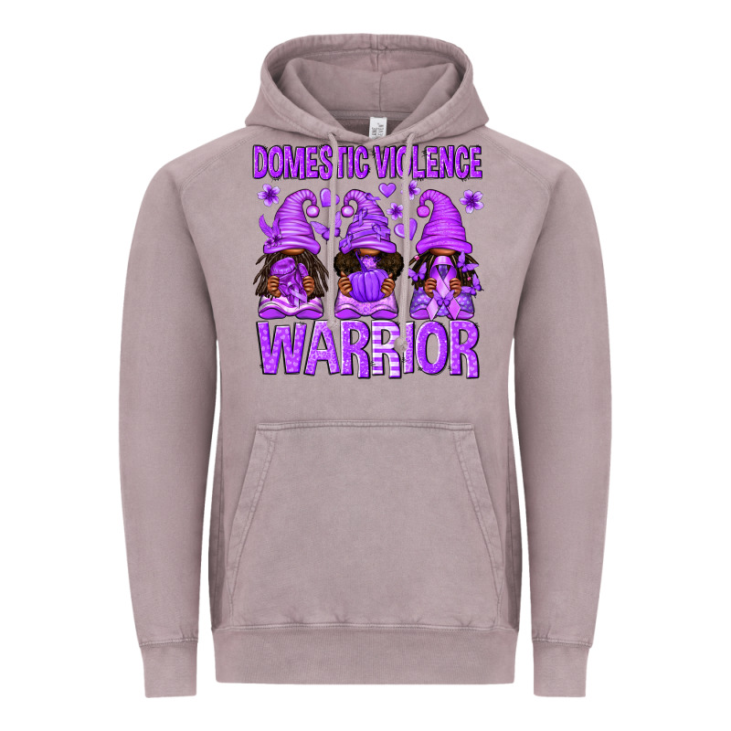 Domestic Violence Warrior Afro Gnomes Vintage Hoodie by texasbilliewilder | Teevron