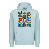Blue Mist embrace differences Premium Hoodie - Artiststas
