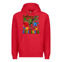 Red embrace differences Premium Hoodie - Artiststas
