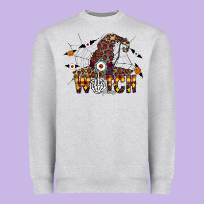 Witch Please Heavyweight Sweatshirt Designed By Cowhidedigitalart
