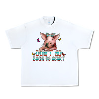 White don't go bacon my heart Urban Heavy Tee - CowhideDigitalArt