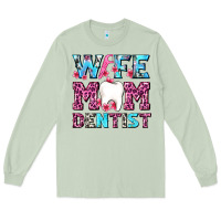 Matcha Wife Mom Dentist With Tooth And Floss Long Sleeve Tee - AdoDesignShop