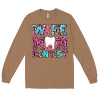 Toasted Coconut Wife Mom Dentist With Tooth And Floss Long Sleeve Tee - AdoDesignShop