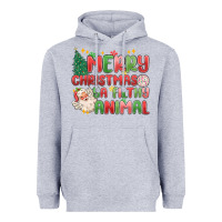 Heather Grey merry christmas ya filthy animal Heavyweight Hoodie - MaliasSmallBusiness
