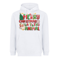 White merry christmas ya filthy animal Heavyweight Hoodie - MaliasSmallBusiness
