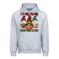 Heather Grey It's fine i'm fine everything is fine Urban Hoodie - NancyCooperArtShop