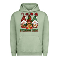 Pigment Oil Green It's fine i'm fine everything is fine Urban Hoodie - NancyCooperArtShop