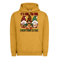 Pigment Peanut Butter It's fine i'm fine everything is fine Urban Hoodie - NancyCooperArtShop
