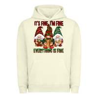 Pigment Pistachio It's fine i'm fine everything is fine Urban Hoodie - NancyCooperArtShop