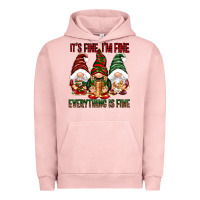 Pigment Salmon It's fine i'm fine everything is fine Urban Hoodie - NancyCooperArtShop