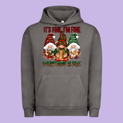 It's Fine I'm Fine Everything Is Fine Urban Hoodie Designed By Nancycooperartshop