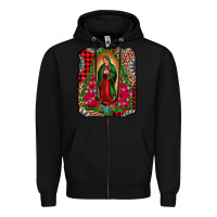 Black our lady of guadalupe christmas Zipper Hoodie - Jasminsmagicworld