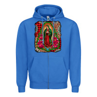 True Royal our lady of guadalupe christmas Zipper Hoodie - Jasminsmagicworld
