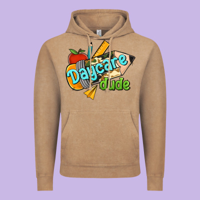 Daycare Dude Vintage Hoodie Designed By Ranaportraitstore