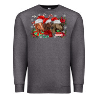 Charcoal Heather christmas horses Premium Sweatshirt - MaliasSmallBusiness