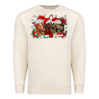 Sandshell christmas horses Premium Sweatshirt - MaliasSmallBusiness