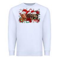 White christmas horses Premium Sweatshirt - MaliasSmallBusiness