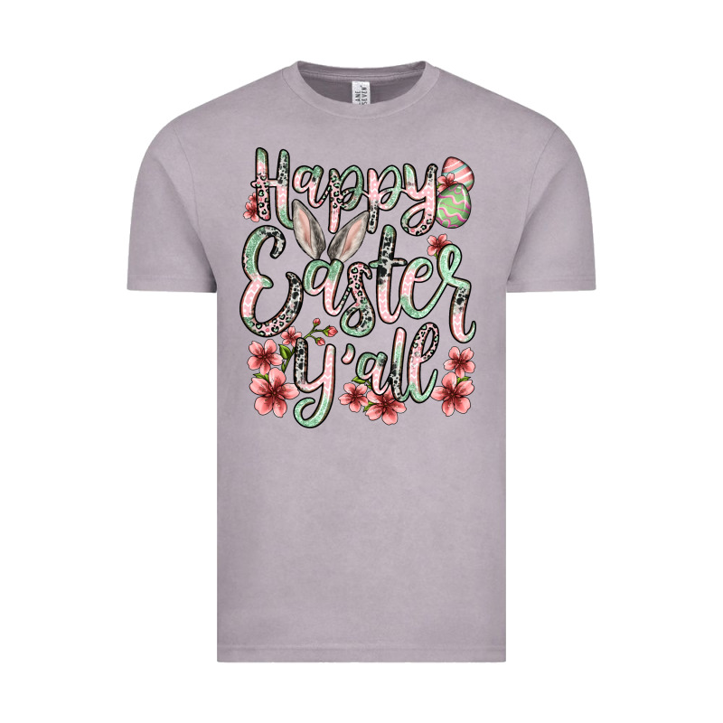 Easter Day Happy Easter Y'all Vintage Tee by OliviaCreatesArt | Teevron