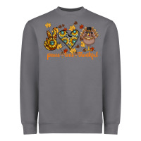 Storm Peace Love Thankful Heavyweight Sweatshirt - CowhideDigitalArt