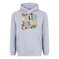 Heather Grey have a holly jolly christmas Heavyweight Hoodie - MaliasSmallBusiness