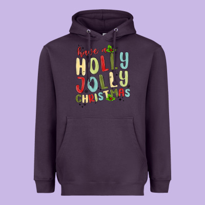 Have A Holly Jolly Christmas Heavyweight Hoodie Designed By Maliassmallbusiness