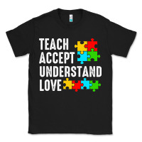 Black Teach Accept Understand Love Classic Tee - CowhideDigitalArt